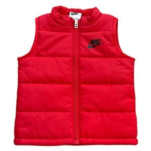 NIKE BABY Red Puffer Vest 24m